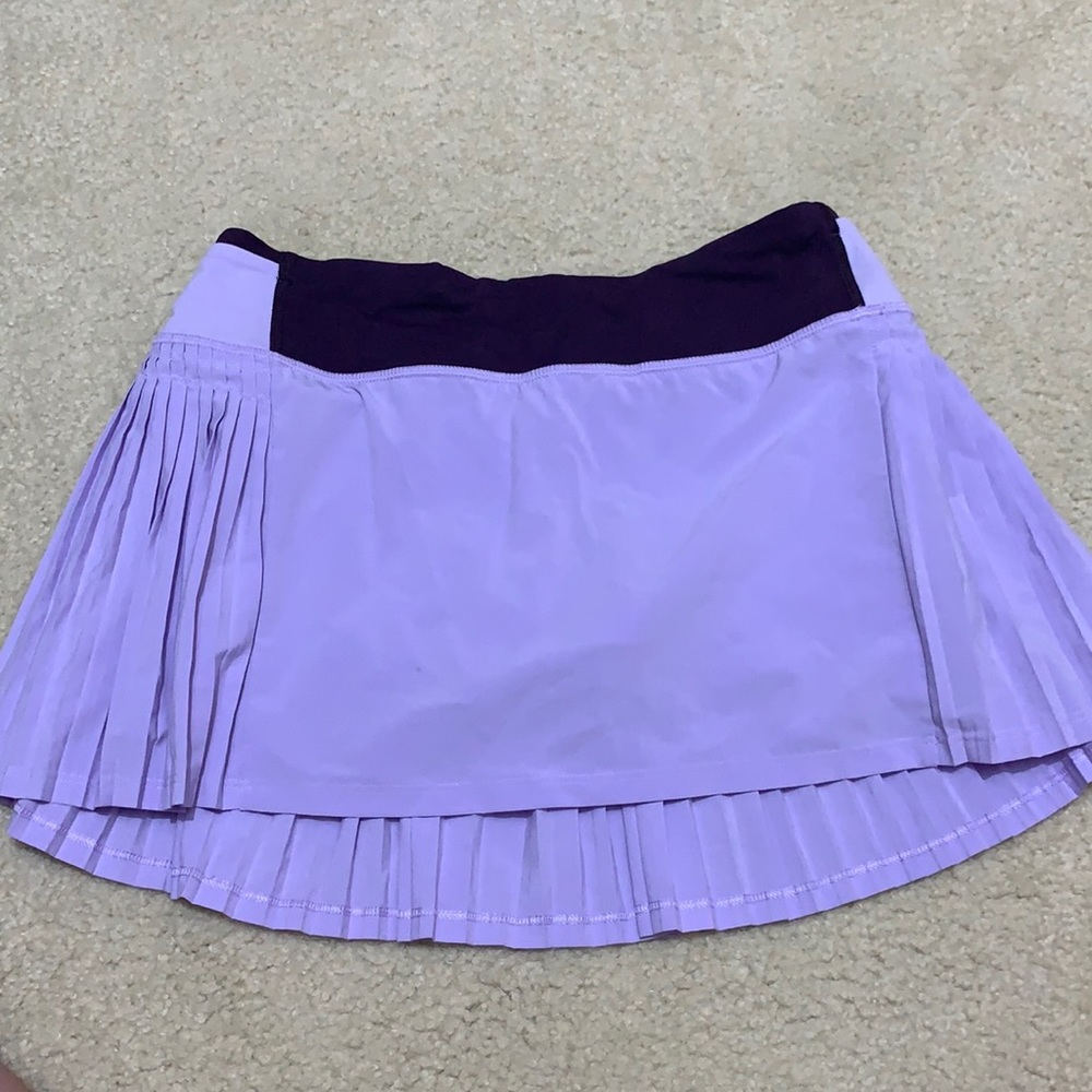 lululemon just pleat it lavender shirt size 4